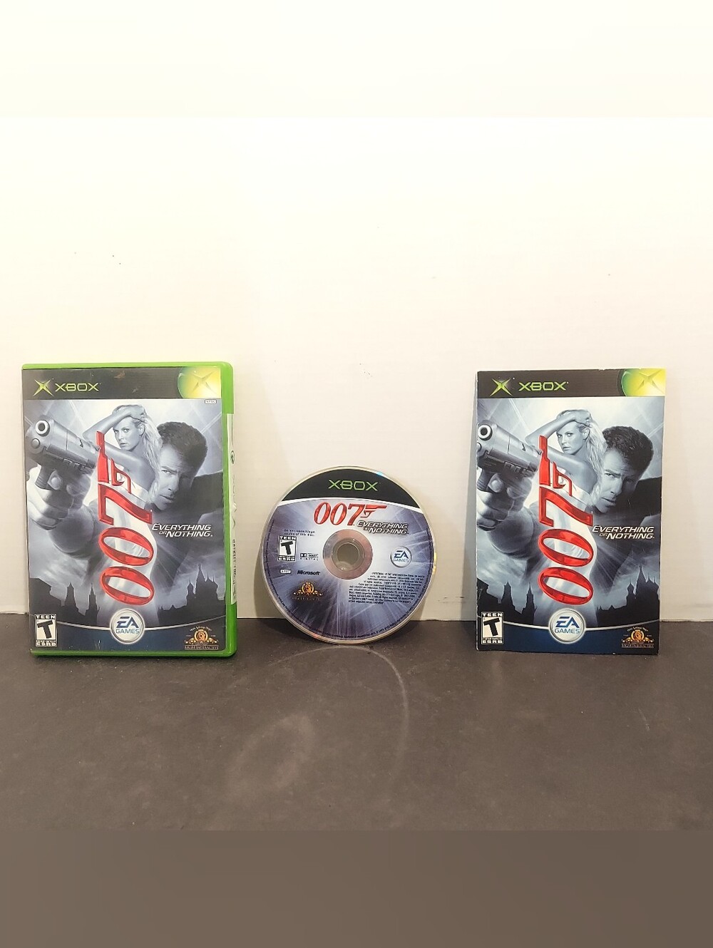 007 Everything Or Nothing  Original Xbox 2004  CIB Complete with Manual og xbox